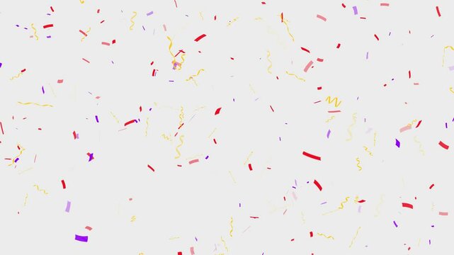 3D animation of exploding confetti. Colorful Isolated Confetti party popper Explosion confetti Blast Realistic,
Multicolor Confetti Explosion, explosion de confettis dor&eacute;s qui montent sur les c&ocirc;t&eacute;s.