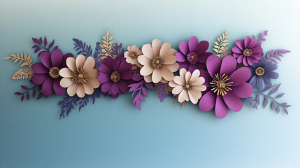 3D Paper Flower Arrangement