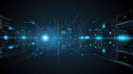 Obraz premium Creative inovative technology background