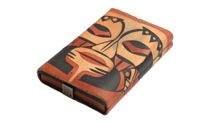 Bold Tribal Design on transparent background PNG.