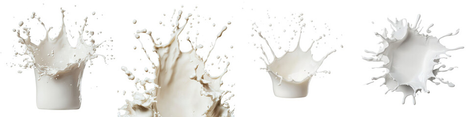 Obraz premium Splashing white liquid abstract art with dynamic flowing texture and creative colorful transparent design concept
