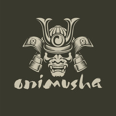 japanese samurai vector tshirt illustration