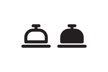 Service bell icon for hotels and reception Vector