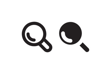 Magnifying glass icon for search and zoom Vector