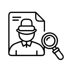 criminal case icon, criminal case line art - simple line art of criminal case, perfect for criminal case logos and icons