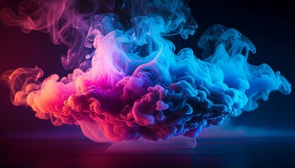 smoke in a cloudy dramatic colors of the atmosphere