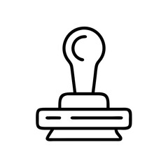 legal stamp icon, legal stamp line art - simple line art of legal stamp, perfect for legal stamp logos and icons