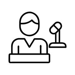 plaintiff icon, plaintiff line art - simple line art of plaintiff, perfect for plaintiff logos and icons