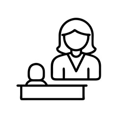 plaintiff icon, plaintiff line art - simple line art of plaintiff, perfect for plaintiff logos and icons