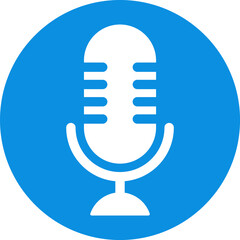 Microphone Icons set. Microphone sign, Mic, communications, radio, Podcast, microphone icon. Karaoke mic web and mobile app icons - Vector illustration symbol isolated on transparent background