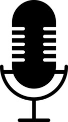 Microphone Icons set. Microphone sign, Mic, communications, radio, Podcast, microphone icon. Karaoke mic web and mobile app icons - Vector illustration symbol isolated on transparent background