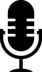 Microphone Icons set. Microphone sign, Mic, communications, radio, Podcast, microphone icon. Karaoke mic web and mobile app icons - Vector illustration symbol isolated on transparent background