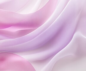 Fototapeta premium Soft Silk Swirls: Delicately draped layers of soft, flowing silk in shades of pink and lavender, creating a sense of elegance and tranquility.