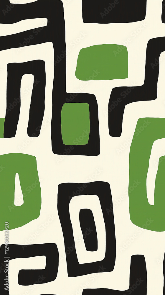 Poster abstract geometric pattern: a modern, minimalist design featuring a repeating pattern of geometric s