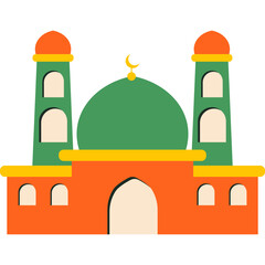 Cute Mosque Illustration
