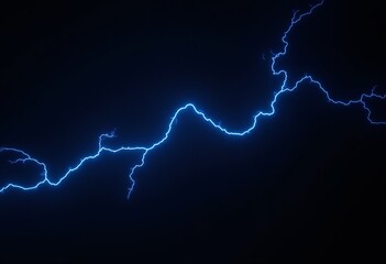Electric Blue Lightning: A striking display of blue lightning against a stark black background, showcasing intense energy and dramatic atmospheric effects.


