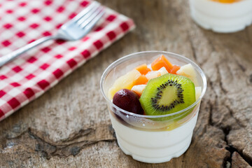yogurt with fruits and berries