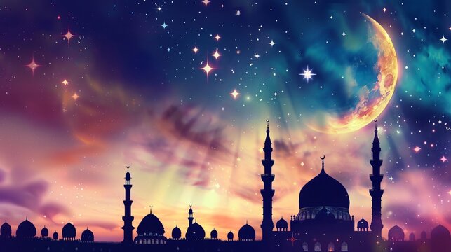 Ramadan kareem and Ramadane mubarak. wishes holy month moubarak and karim for muslim
