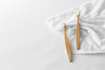 white towel on white background