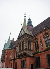 The building of the Wroclaw City Hall located in the Old Town