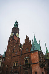 Fototapeta premium The building of the Wroclaw City Hall located in the Old Town