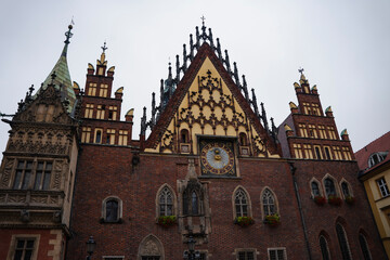 Fototapeta premium The building of the Wroclaw City Hall located in the Old Town