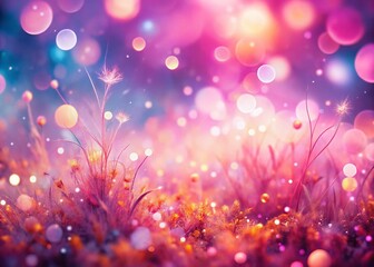 Dreamy Pink Bokeh Background: Abstract Surreal Photography