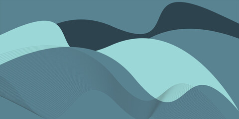 Futuristic abstract background with flowing particles wave. Shiny moving lines design element. Digital future technology concept. Suit for banner, website, business, corporate, cover, brochure