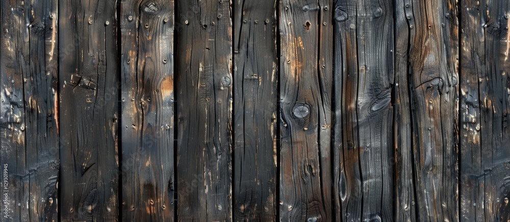 Leinwandbilder dark rustic wood texture background with deep browns and blacks forming a natural pattern featuring 