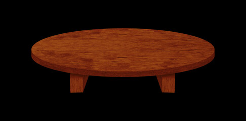 wooden platform for product display