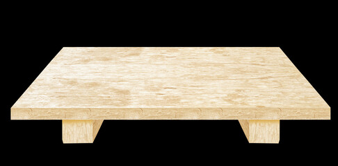 wooden platform for product display