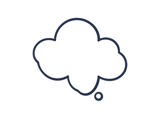 Creative speech bubble design digital art minimalist style online environment graphic perspective visual communication