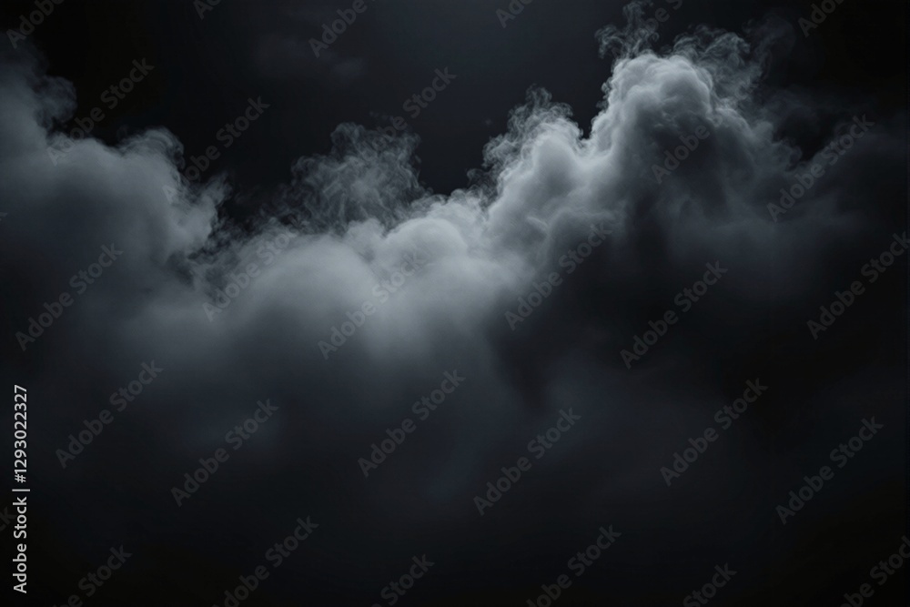Aufkleber abstract dark cloudscape with soft light and smoky texture.