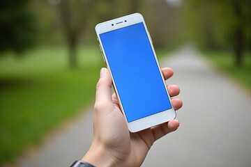 person holding a smart phone in their hand