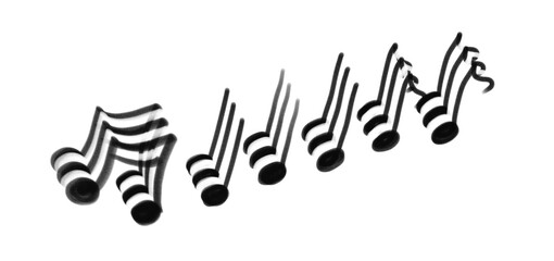 音符の手描きイラスト