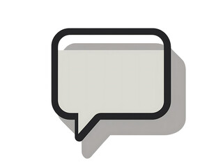 Naklejka premium Creative speech bubble designs for graphic projects digital art modern style clean background visual communication