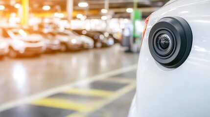 Rear Vehicle Camera in Parking Lot Safety Technology