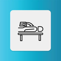 Electrotherapy icon. Editable stroke. Vector illustration