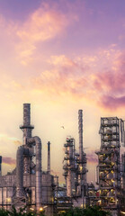Vertical Oil refinery gas petrol plant industry with crude tank, gasoline supply chemical factory....