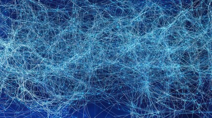 Abstract blue network connection background