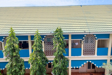 View of the student's school from outside