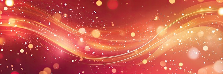 Red Abstract Flowing Lights