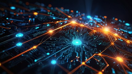 Naklejka premium Creative inovative technology background