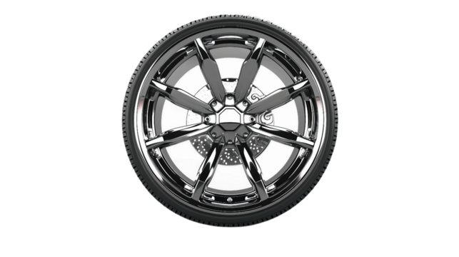 Interchangeable Wheel on transparent background PNG.
