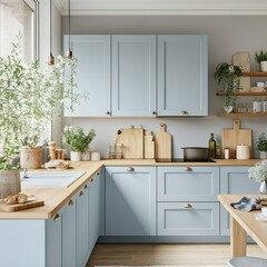 A Kitchen Features a Well Lit Bright and Sunny Modern Design