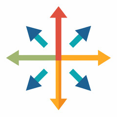 Direction Arrows pointing in various directions