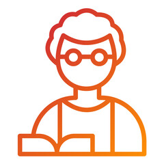 Obraz premium Vector Design Professor Icon Style