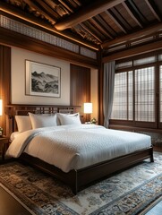 Modern Bedroom Showcasing the Cozy Elegance of the Furnishings