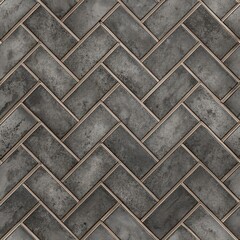 Obraz premium Seamless Herringbone Tile Design Modern Interiors Decorative Surface Urban Chic Aesthetic Appeal Home Renovation Ideas