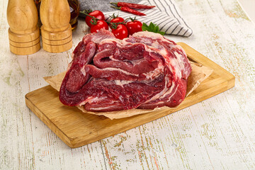 Raw beef meat for cooking